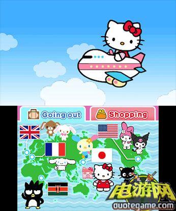 [3DS]凯蒂猫的世界旅行美版游戏截图2